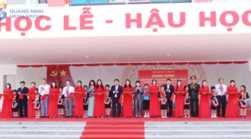 بلدية كوانغ تان تفتتح مشروعين مدرسيين جديدين بعد انتهاء أعمال التطوير والبناء